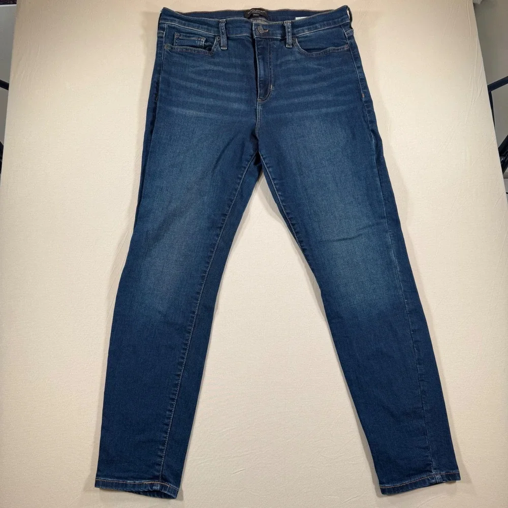Banana Republic Mens Skinny Fit‎ Dark Wash Stretch Jeans 31/12 Blue Denim